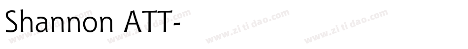 Shannon ATT字体转换